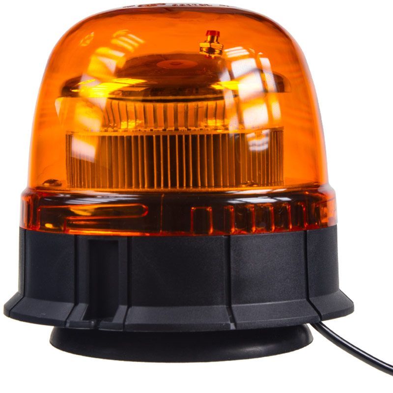 Maják LED diodový - oranžový / 12-24V / 45x 2835SMD LED / magnetické uchycení / ECE R65