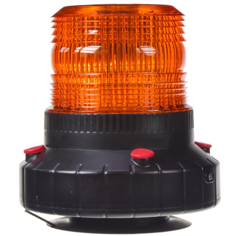 Maják LED diodový s vestavěným akumulátorem - oranžový / 60x 2835SMD LED / magnetické uchycení / ECE R10