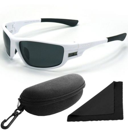 Brýle sluneční Polarized 96 - obroučky bílé / skla tmavá / polarizační skla / pouzdro a utěrka | Filson Store