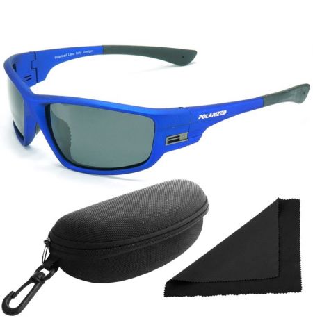 Brýle sluneční Polarized 96 - obroučky modré / skla tmavá / polarizační skla / pouzdro a utěrka | Filson Store