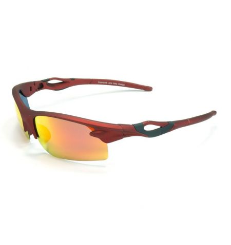 Brýle sluneční Polarized 174 - obroučky červené / skla červeno-zlatá zrcadlová / polarizační skla / pouzdro a utěrka | Filson...