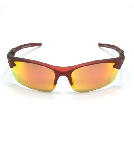 Brýle sluneční Polarized 174 - obroučky červené / skla červeno-zlatá zrcadlová / polarizační skla / pouzdro a utěrka | Filson...