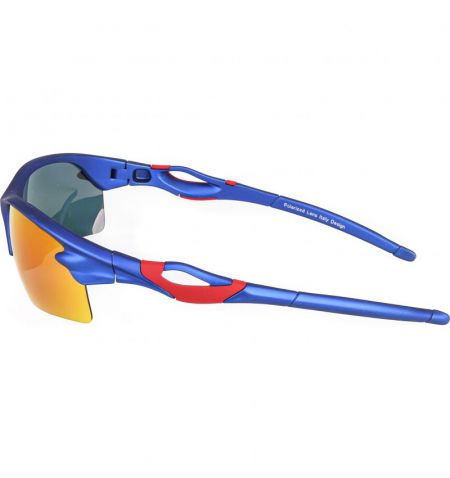 Brýle sluneční Polarized 174 - obroučky modré / skla červeno-zlatá zrcadlová / polarizační skla / pouzdro a utěrka | Filson S...