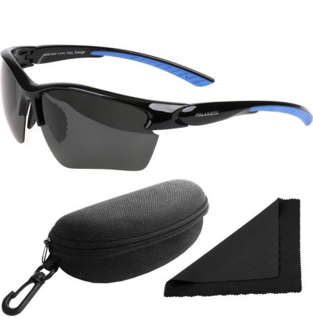 Brýle sluneční Polarized 251 - obroučky modré-černé / skla tmavá / polarizační skla / pouzdro a utěrka | Filson Store