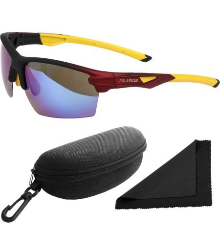 Brýle sluneční Polarized 255 - obroučky černé / skla modrá zrcadlová / polarizační skla / pouzdro a utěrka | Filson Store