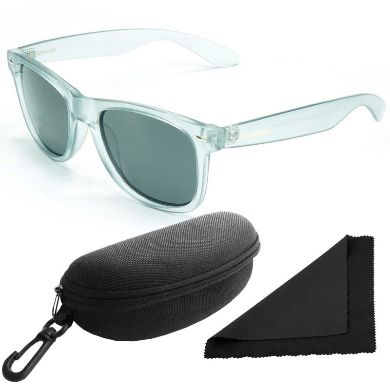 Brýle sluneční Polarized 257 - obroučky průhledné / skla tmavá / polarizační skla / pouzdro a utěrka