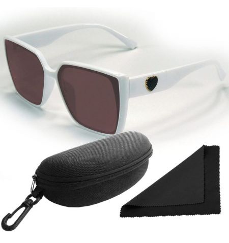 Brýle sluneční Polarized 268 - obroučky bílé / skla hnědá / polarizační skla / pouzdro a utěrka | Filson Store