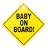 Tabulka / označení vozidla s přísavkou - Baby on Board / Dítě v autě | Filson Store
