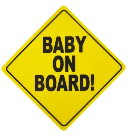 Tabulka / označení vozidla s přísavkou - Baby on Board / Dítě v autě | Filson Store