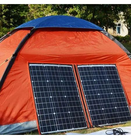 Solární panel rozkládací přenosný s PWM regulátorem 110W 12V/24V 106x73cm - do auta / na kempování | Filson Store