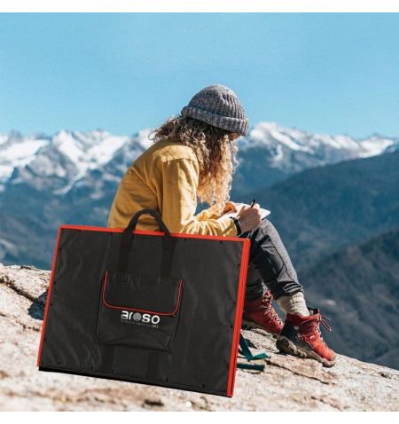 Solární panel rozkládací přenosný s PWM regulátorem 110W 12V/24V 106x73cm - do auta / na kempování | Filson Store