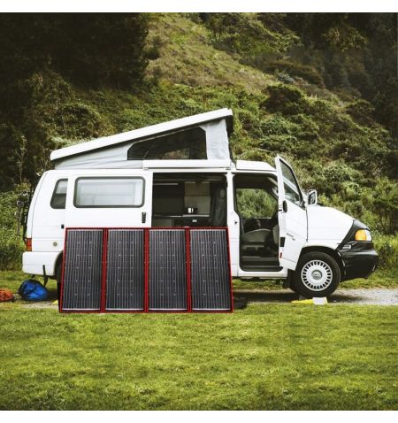 Solární panel rozkládací přenosný s PWM regulátorem 220W 12V/24V 212x73cm - do auta / na kempování | Filson Store