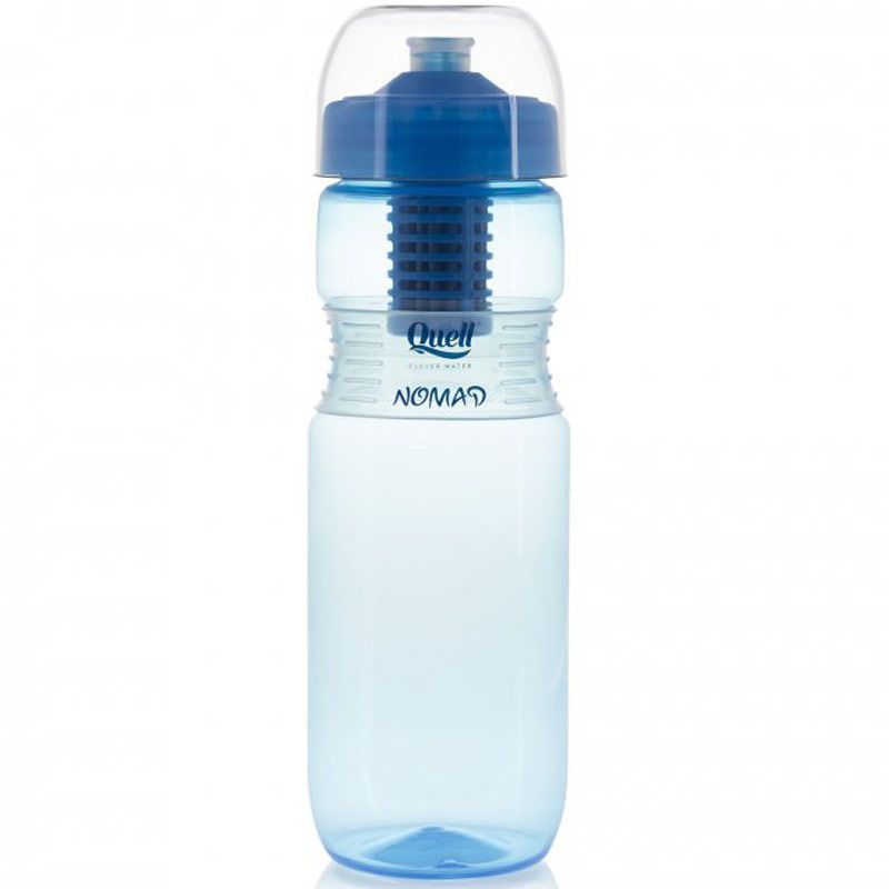 Filtrační láhev na pitnou vodu Quell Nomad 700ml - modrá / modrý filtr na 200l vody