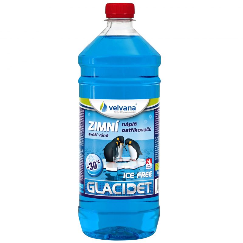 Zimní směs do ostřikovačů Glacidet Ice Free -30°C - 1l PET láhev