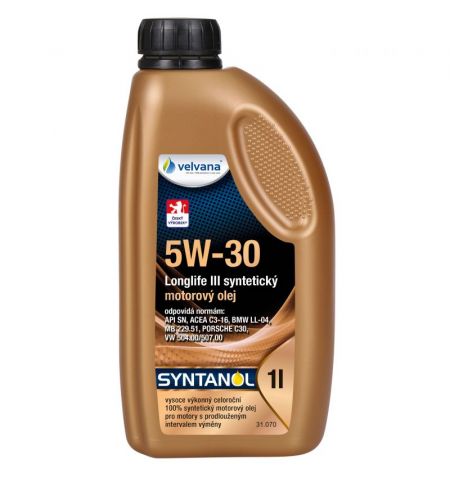 Syntetický motorový olej Syntanol 5W-30 Longlife III 1l | Filson Store