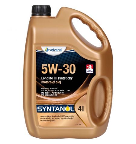 Syntetický motorový olej Syntanol 5W-30 Longlife III 4l | Filson Store