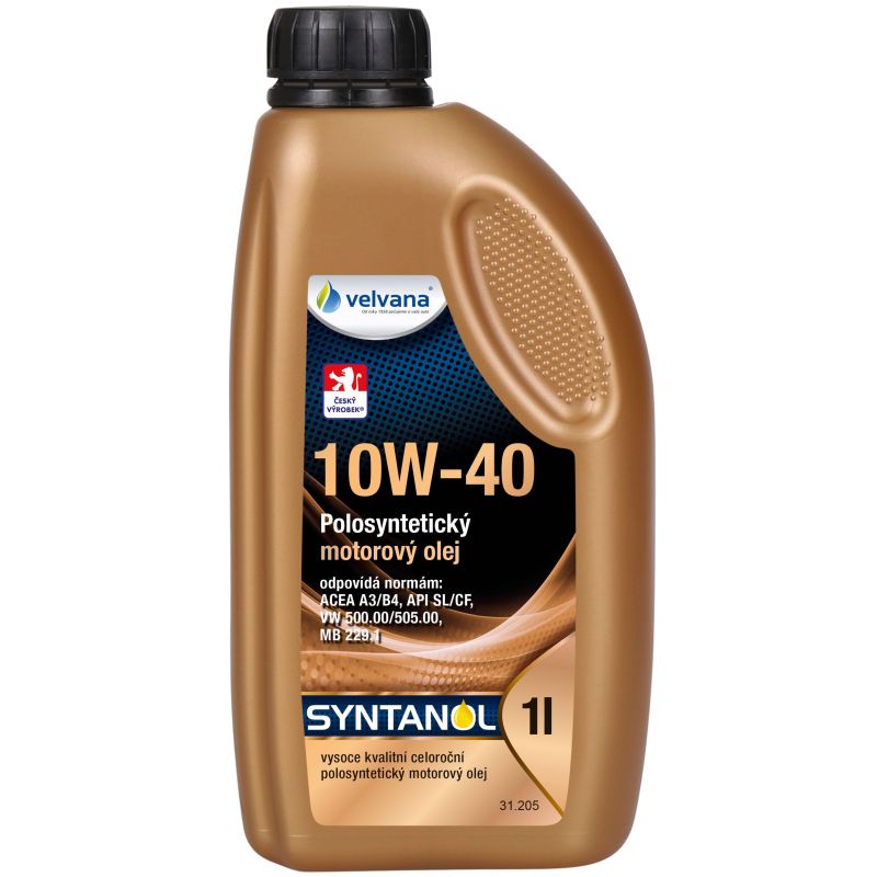 Polosyntetický motorový olej Syntanol 10W-40 1l