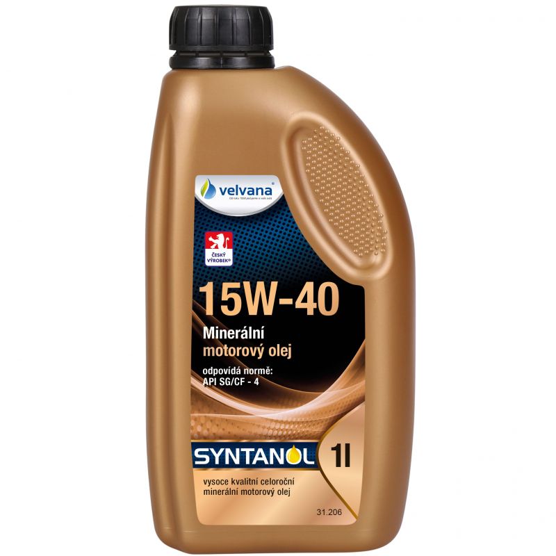 Minerální motorový olej Syntanol 15W-40 1l