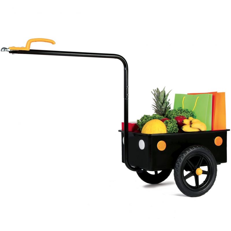 Přívěs / vozík za jízdní kolo Bellelli Eco Trailer Mini - nosnost 31kg / objem 40l / černý