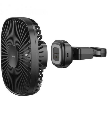 Ventilátor do auta bezdrátový Baseus Natural Wind 13x13cm - nabíjení USB / vestavěný akumulátor / magnetické uchycení | Filso...