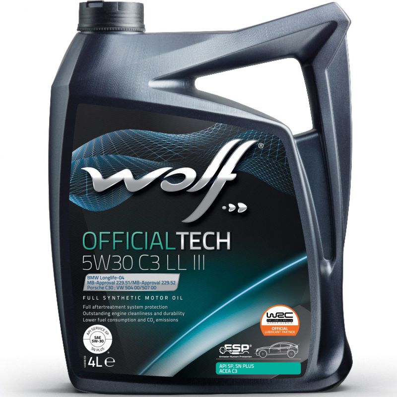 Syntetický motorový olej Wolf Officialtech 5W-30 C3 LongLife III 4l
