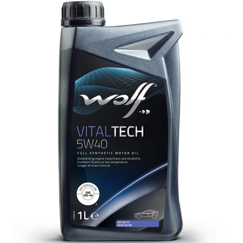 Syntetický motorový olej Wolf Vitaltech 5W-40 1l