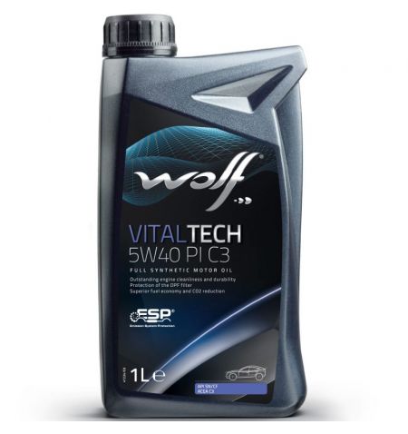 Syntetický motorový olej Wolf Vitaltech 5W-40 PI C3 1l | Filson Store