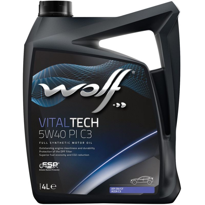 Syntetický motorový olej Wolf Vitaltech 5W-40 PI C3 4l