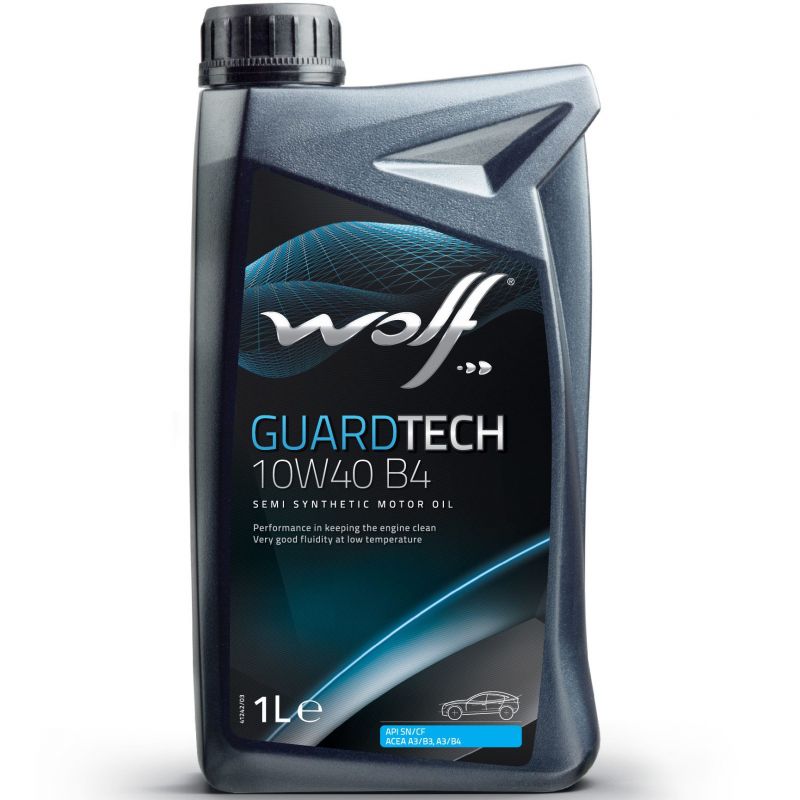 Polosyntetický motorový olej Wolf Guardtech 10W-40 B4 1l