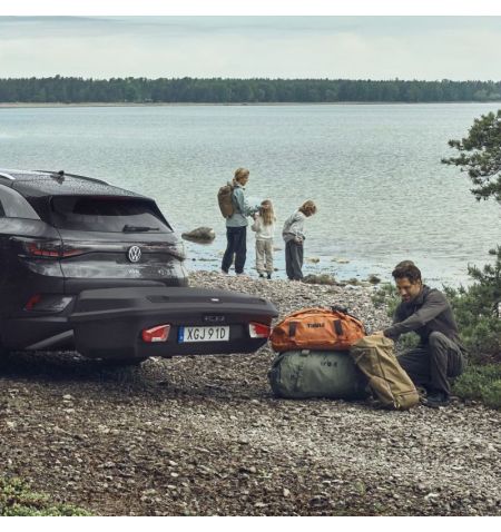 Zadní box na nosič na tažné zařízení Thule Arcos L s platformou Thule Arcos Platform - objem 400l / uzamykací / černý | Filso...