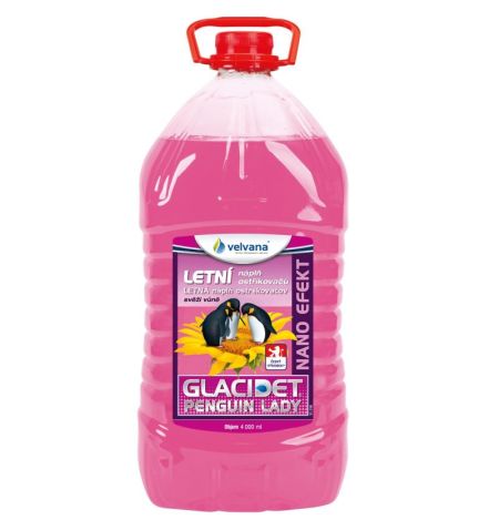 Letní směs do ostřikovačů Glacidet 4l PET láhev - Penguin Lady s nano efektem | Filson Store