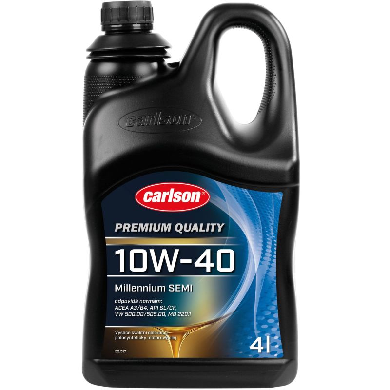 Polosyntetický motorový olej Carlson Premium 10W-40 Millenium Semi 4l