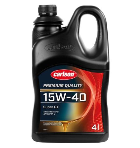Minerální motorový olej Carlson Premium 15W-40 Super GX 4l | Filson Store