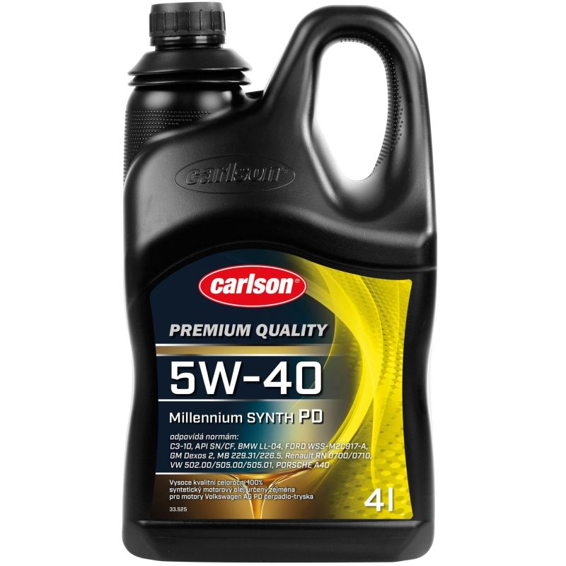 Syntetický motorový olej Carlson Premium 5W-40 Millenium Synth PD 4l