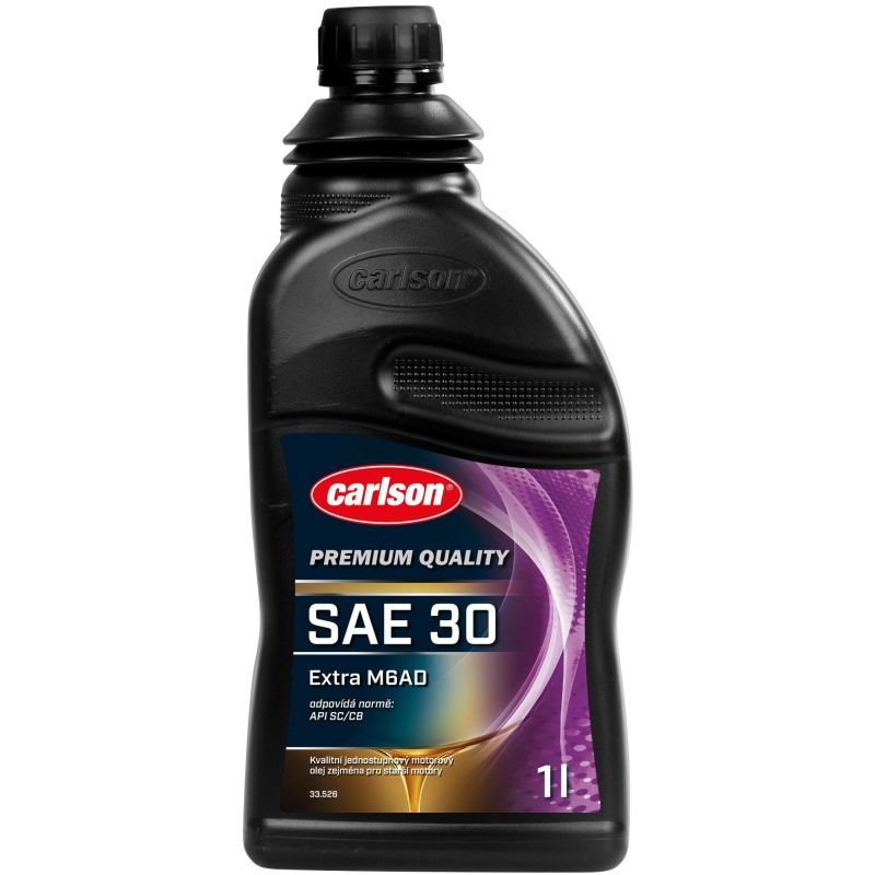 Minerální motorový olej Carlson Premium SAE 30 Extra M6AD 1l