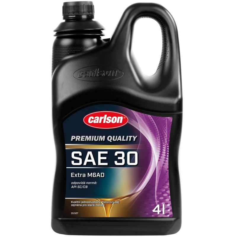 Minerální motorový olej Carlson Premium SAE 30 Extra M6AD 4l