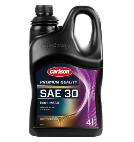Minerální motorový olej Carlson Premium SAE 30 Extra M6AD 4l | Filson Store