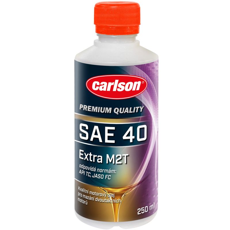 Minerální motorový olej pro dvoutaktní motory Carlson SAE 40 Extra M2T 250ml