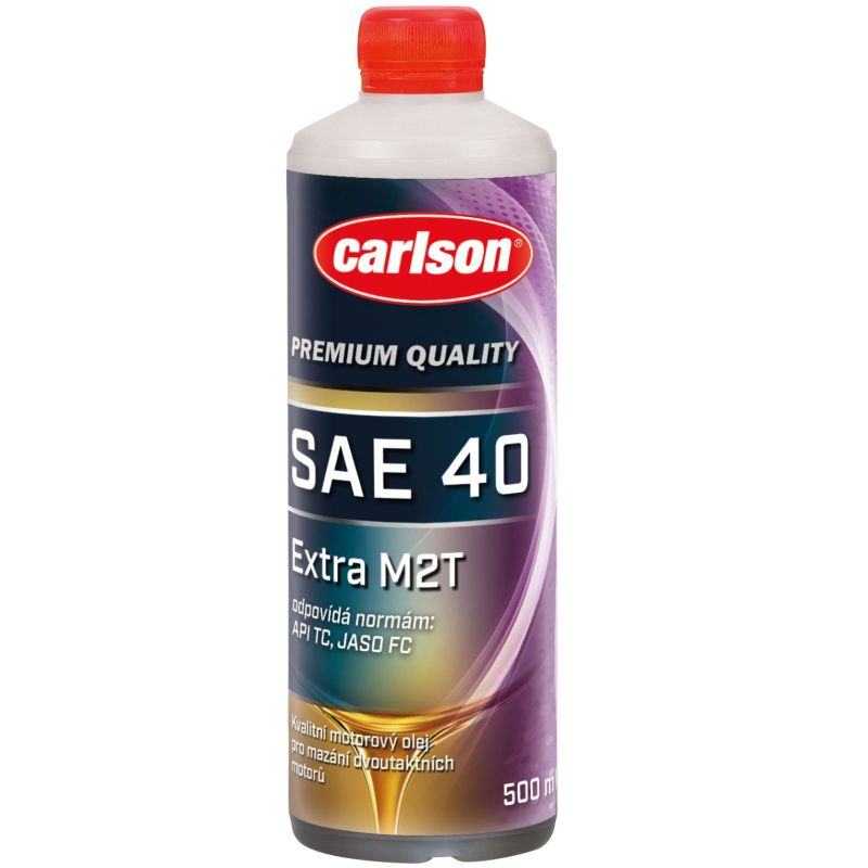 Minerální motorový olej pro dvoutaktní motory Carlson SAE 40 Extra M2T 500ml