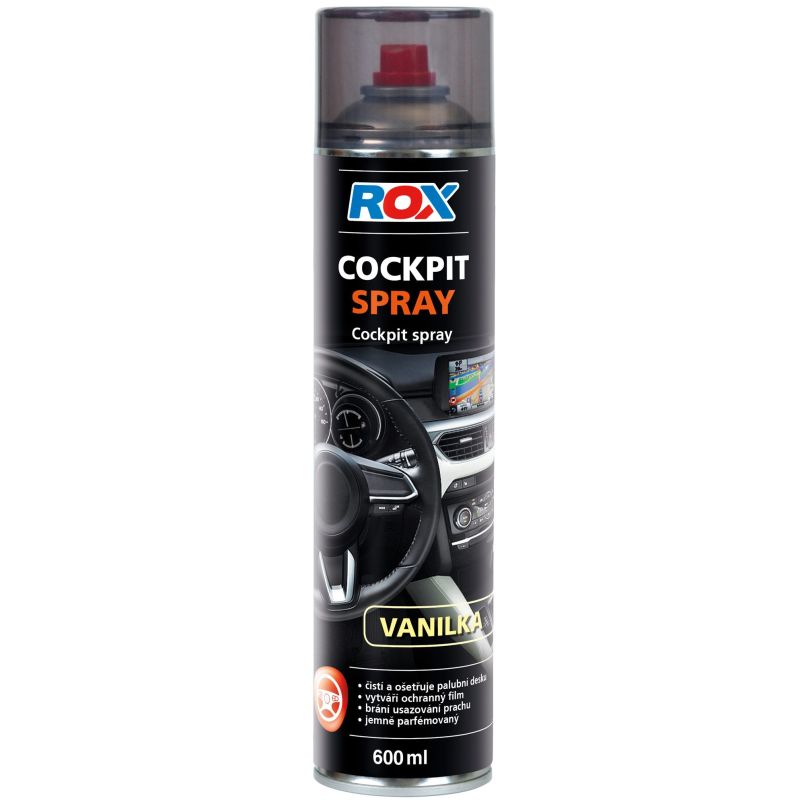 Čistič palubní desky Rox - vanilka 600ml sprej