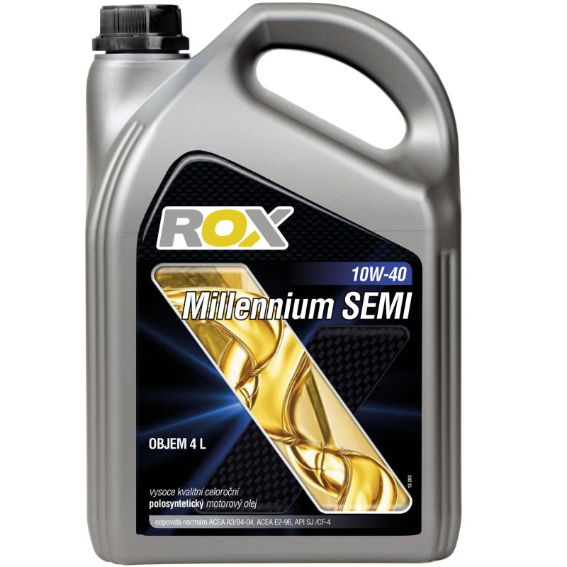 Polosyntetický motorový olej Rox Millenium Semi SAE 10W-40 4l