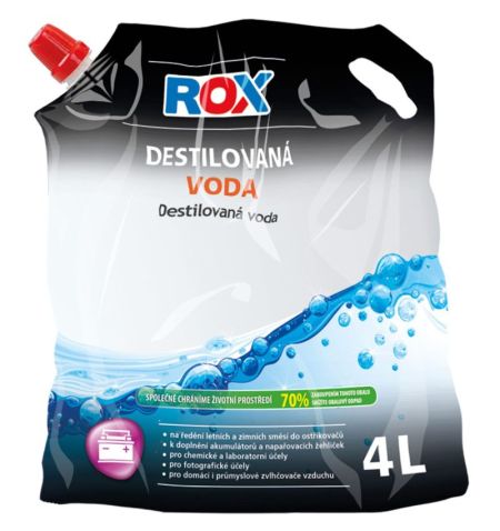 Destilovaná voda Rox 4l - stojací sáček | Filson Store