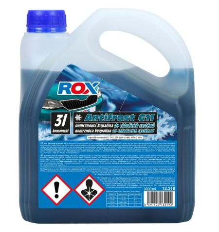 Chladící kapalina G11 Rox Antifrost Readymix -30°C 3l | Filson Store