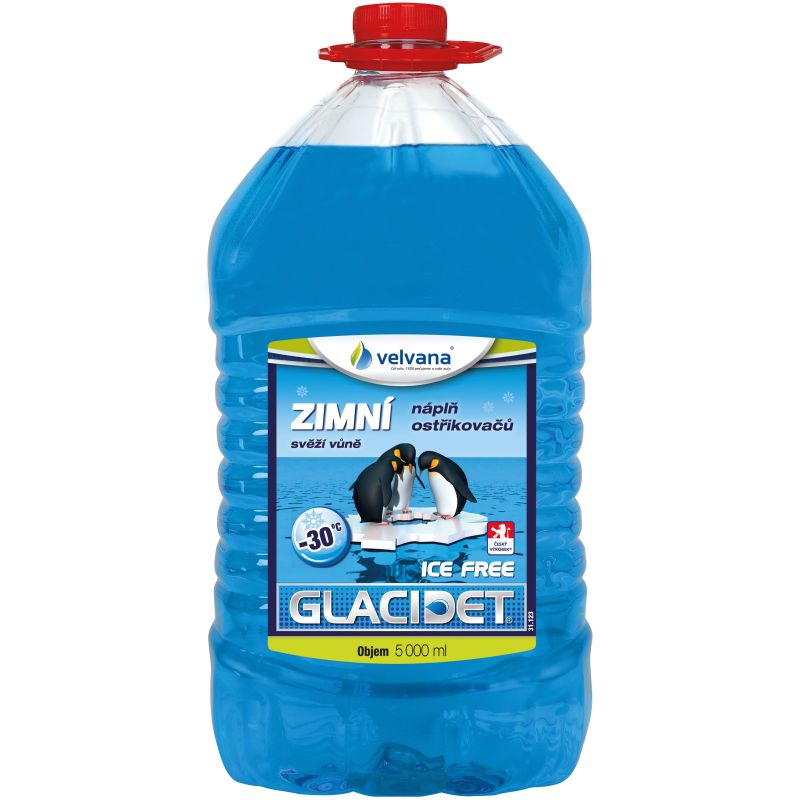 Zimní směs do ostřikovačů Glacidet Ice Free -30°C - 5l PET láhev