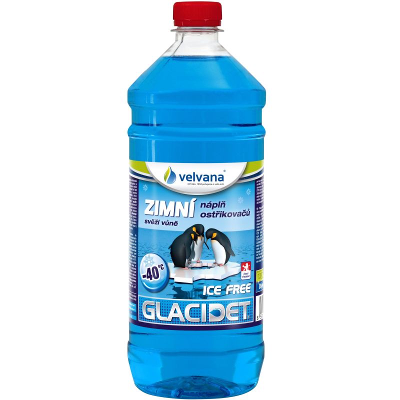 Zimní směs do ostřikovačů Glacidet Ice Free -40°C - 1l PET láhev