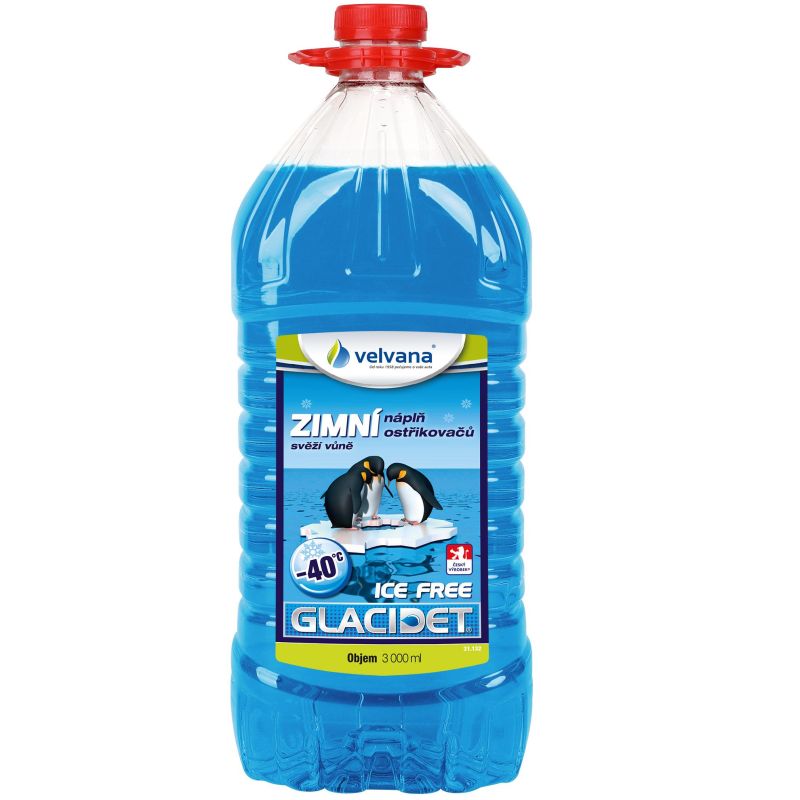 Zimní směs do ostřikovačů Glacidet Ice Free -40°C - 3l PET láhev