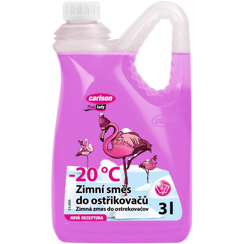 Zimní směs do ostřikovačů Carlson Pink Lady -20°C - 3l