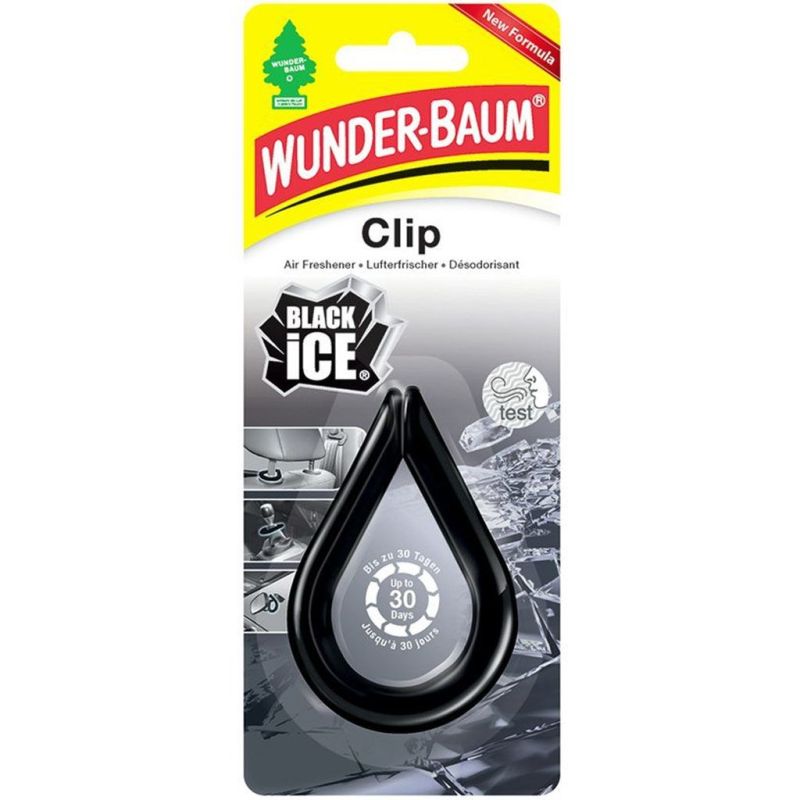 Osvěžovač vzduchu / vůně / stromeček do auta - Wunder-Baum Clip Black Ice