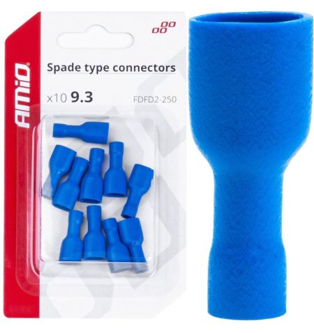 Konektory izolované - samice modrá 6.3mm 1.5-2.5mm2 15A / sada 10ks | Filson Store