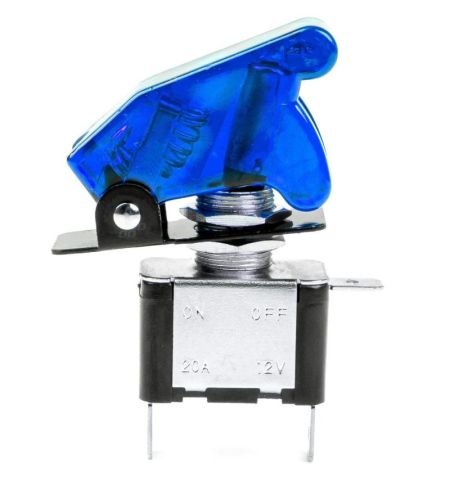 Vypínač / spínač páčkový s modrým podsvícením a jištěním 12/24V 20A | Filson Store